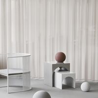 Sculpture Globe de , Grand, Engobe Gris