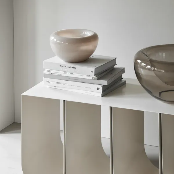 Opalschale, Klein, Glas, Beige