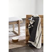 Contemporary Kelim Rug Off-White/ Brown 200 cm