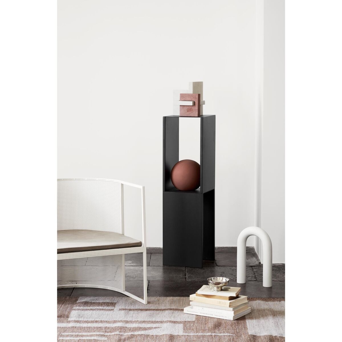 Contemporary Kelim Rug Off-White/ Brown 300 cm