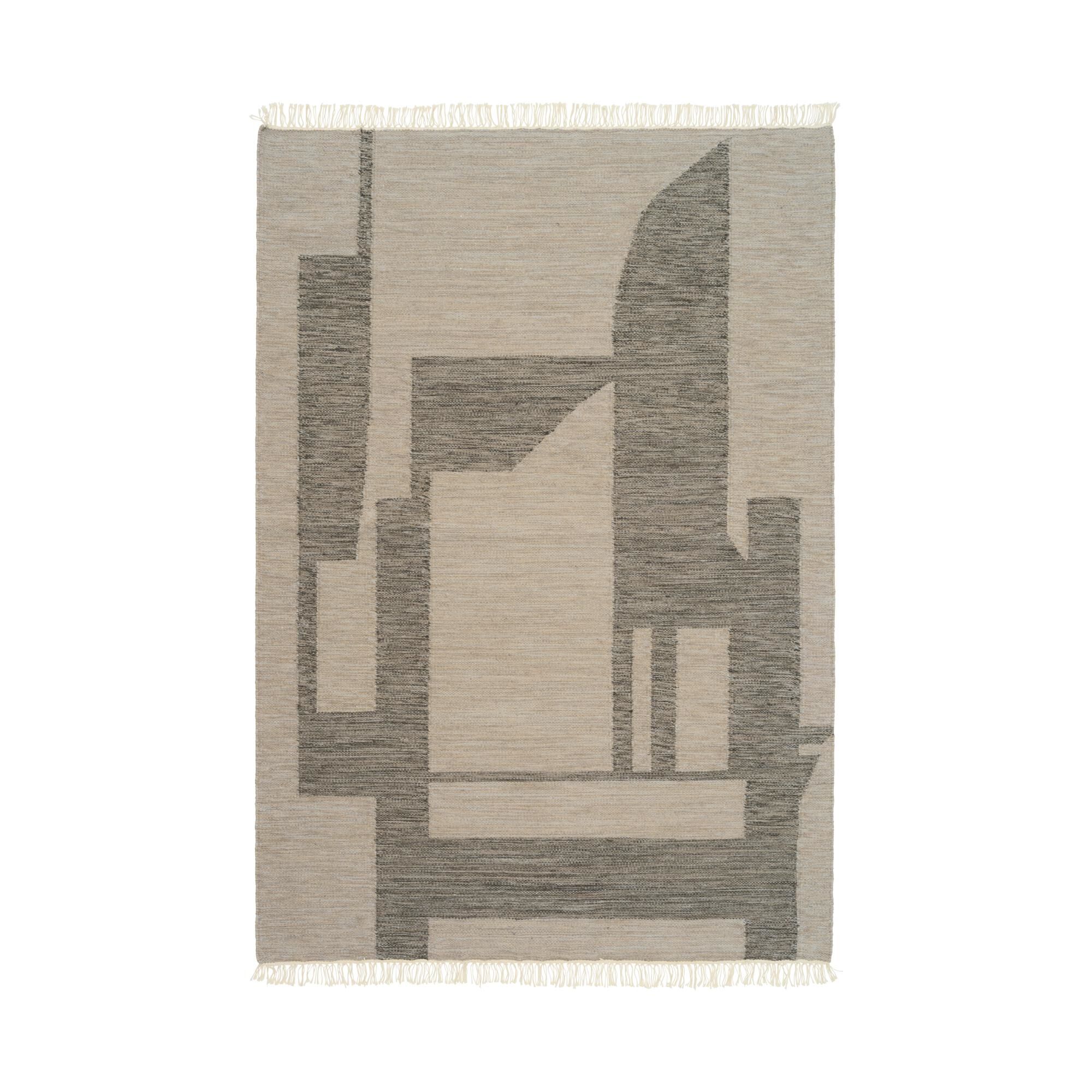 Contemporary Kelim Gulvtppe Rhvid/Gr 200 cm