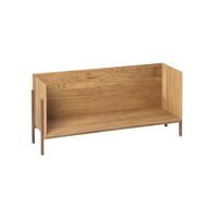 Stack Bookcase Single Oak & Walnut