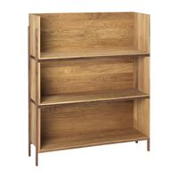 Stack Bookcase Add-on Oiled Oak & Walnut