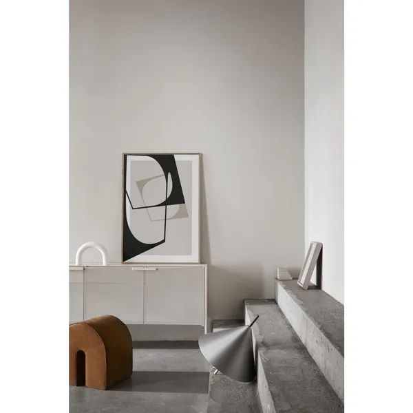 Grid Side Table Beige