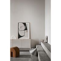 Grid Side Table Beige