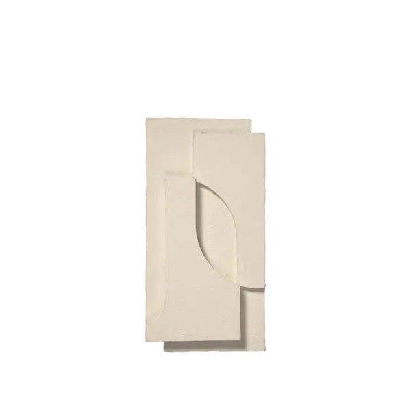 Serif Relief Wall Hanging Small Off White