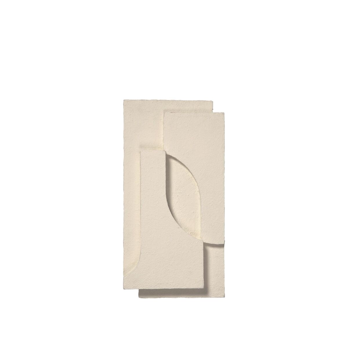 Serif Relief Wall Hanging Small Off White