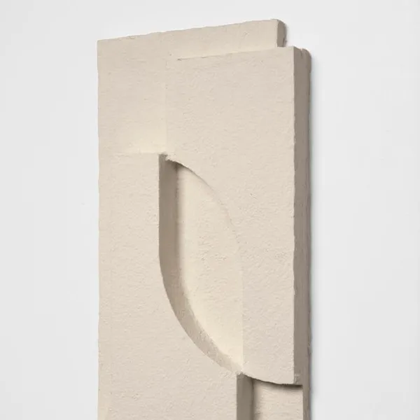 Serif Relief Wall Hanging Small Off White