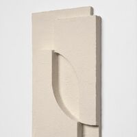 Serif Relief Wall Hanging Small Off White