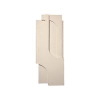 Serif Relief Wanddecoratie, Groot, Gebroken Wit
