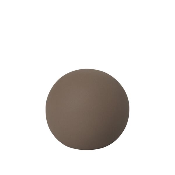 Globe Sculpture Medium Dark Brown Engobe