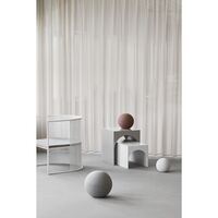 Globe Sculpture Medium Dark Brown Engobe