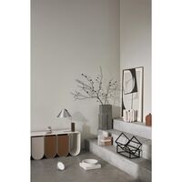 Cone Table Lamp Brushed Aluminum & Walnut