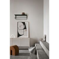 Stehlampe, Gebürstet Aluminium & Walnuss