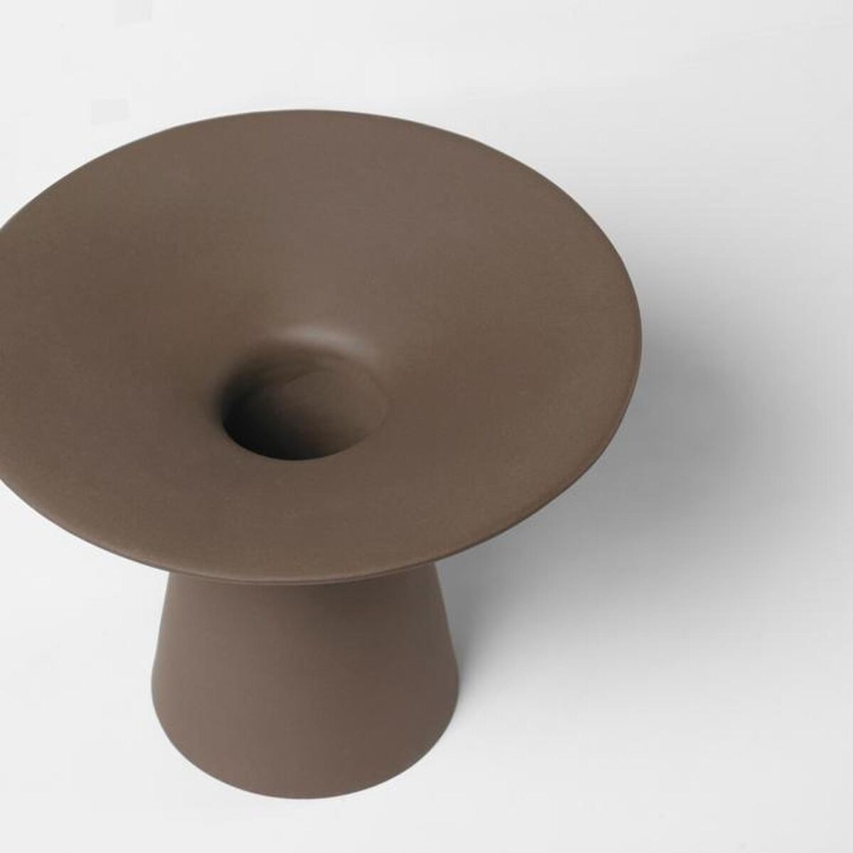 Collar Vase Small Dark Brown Engobe