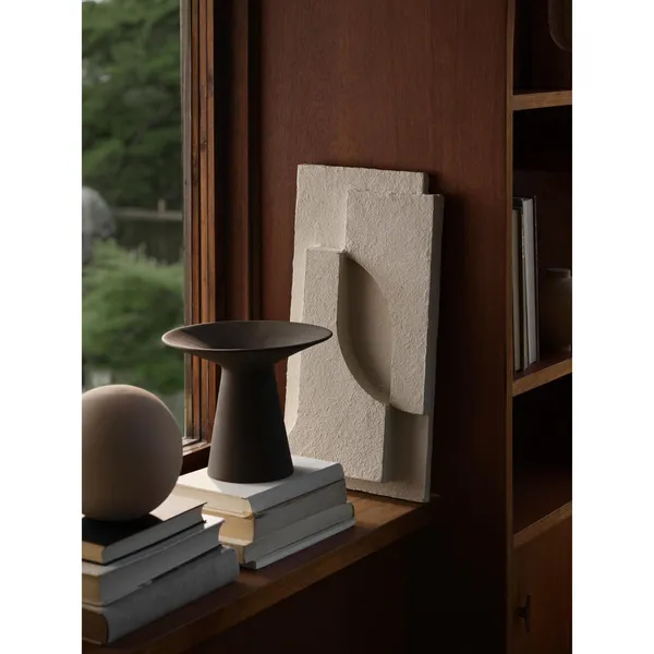 Collar Vase Small Dark Brown Engobe
