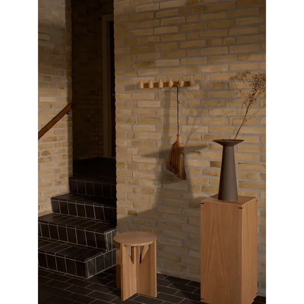 Collar Vase Stor Dark Brown Engobe