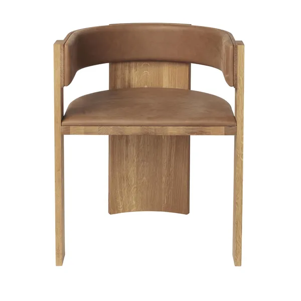 Collector Dining Chair Cognac Leather Upholstery/Warm Lacquered Oak