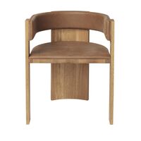 Collector Dining Chair Cognac Leather Upholstery/Warm Lacquered Oak