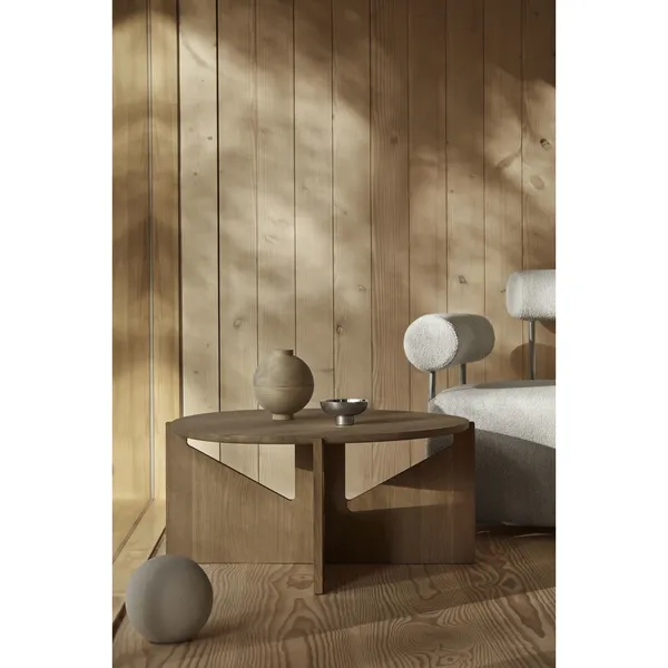 Schlichter Couchtisch Warm Lackierte Eiche