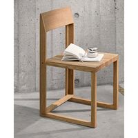 Outline Dining Chair Warm Lacquered Oak/ Walnut