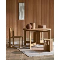 Outline Dining Chair Warm Lacquered Oak/ Walnut