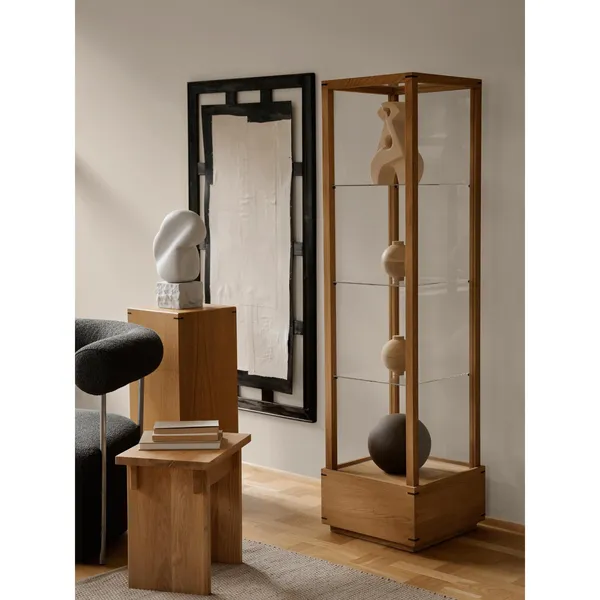 Japanese Display Cabinet Medium Warm Oak