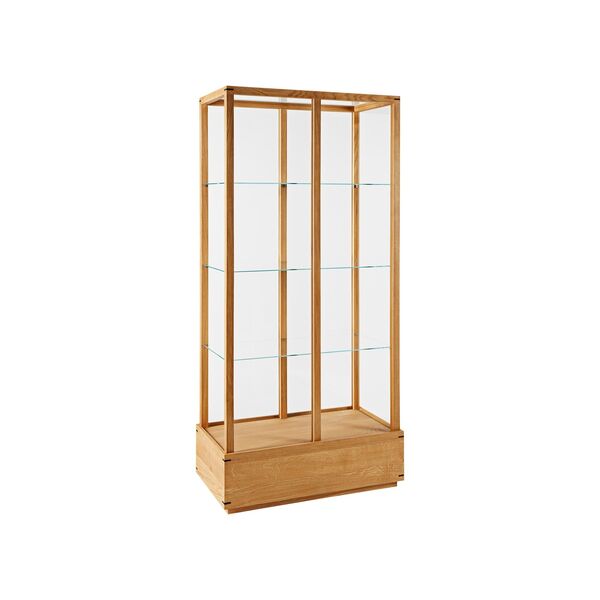 Japanese Display Cabinet Large Warm Oak