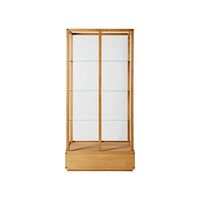 Japanse Vitrinekast , Groot, Warm Eikenhout