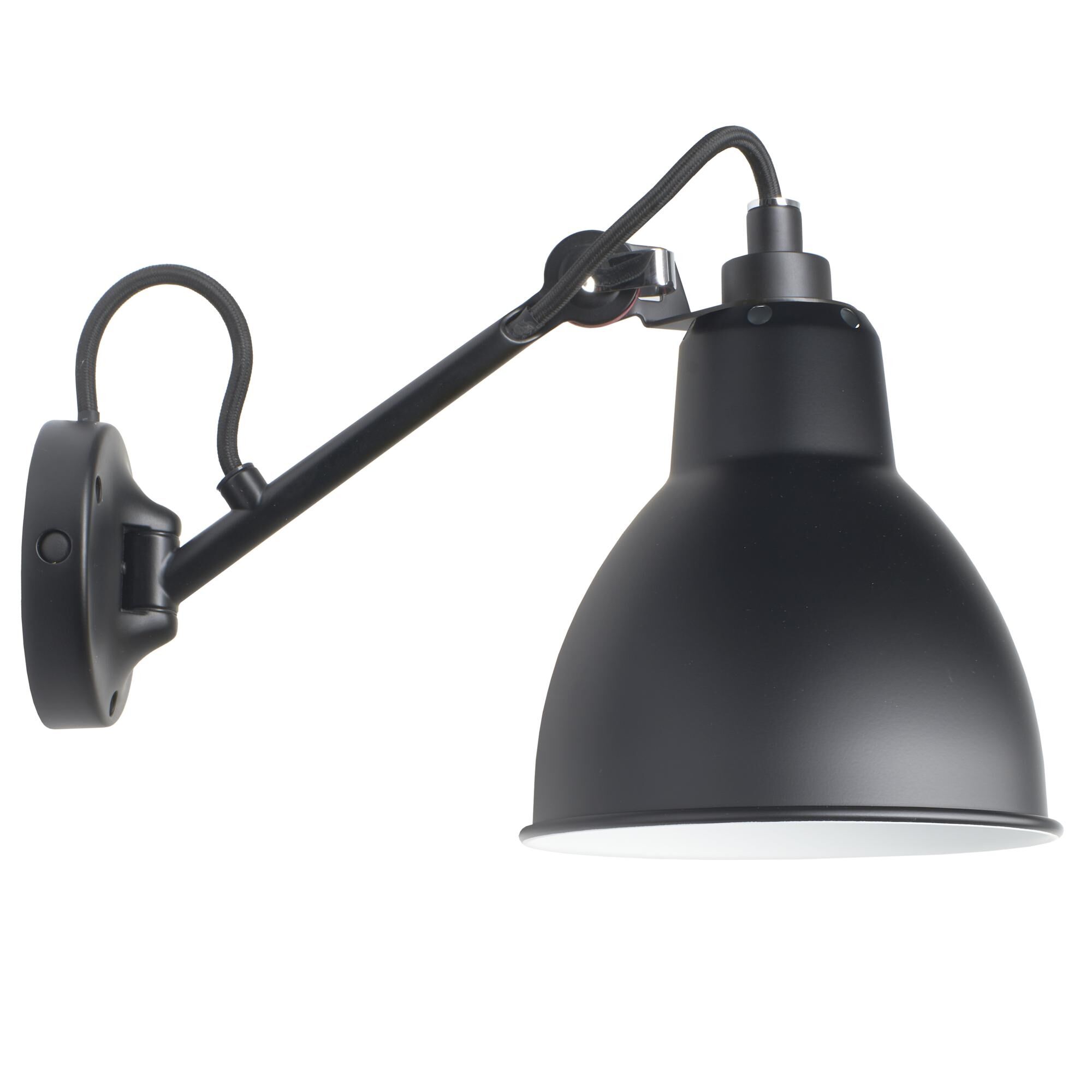 N104 Væglampe Sort/Sort