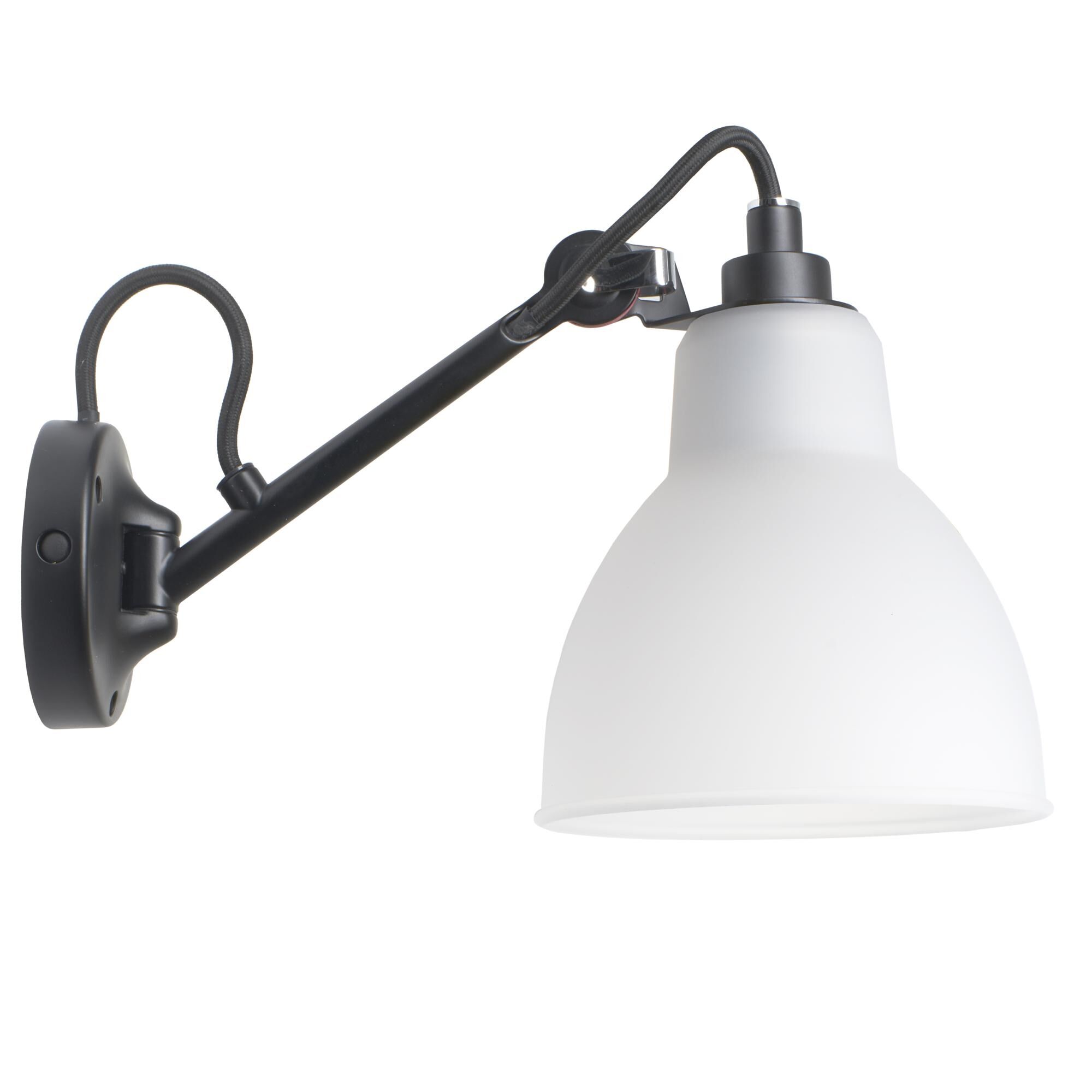 N104 Væglampe Sort/Polykarbonat