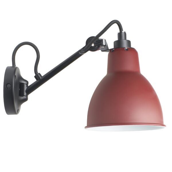 Lámpara de Lámpara de Pared N104 Negro/ Rojo