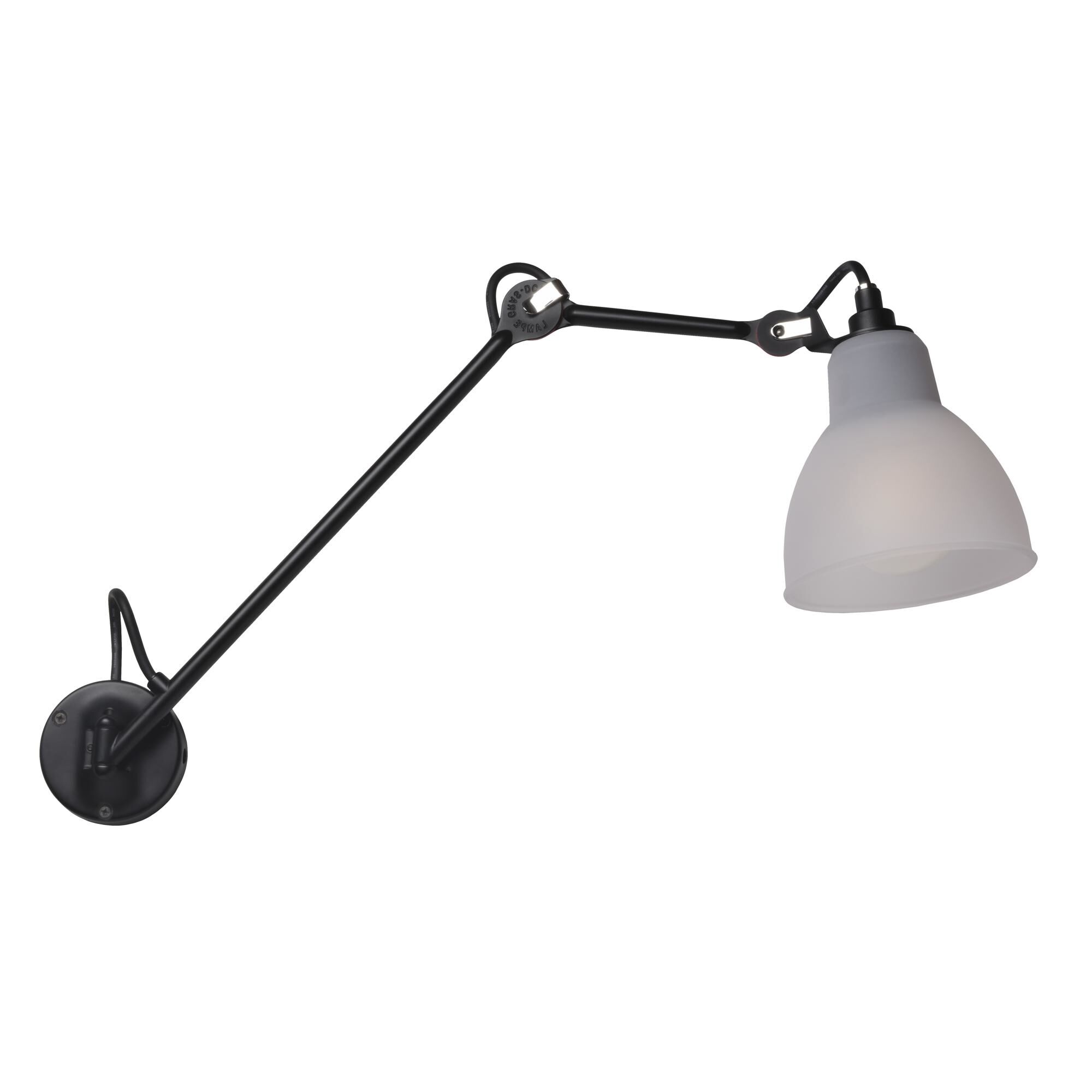 N122 V&auml;gglampa Svart/Polykarbonat – DCW&eacute;ditions