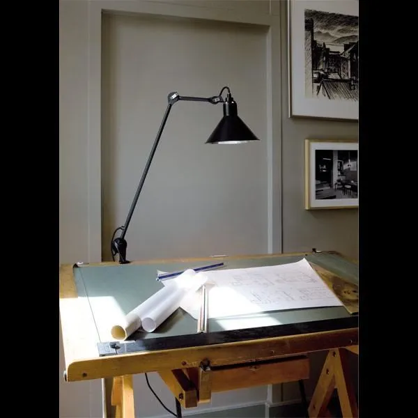 N201 Table Lamp Matt Black & Matt Yellow