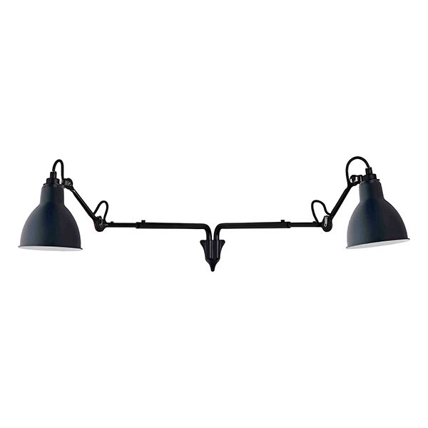 N203 V&auml;gglampa Dubbel Matt Svart & Matt Bl&aring;