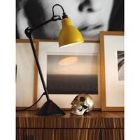 Lampada Lampada da Tavolo N205 Bianco e Nero Opaco & Rame