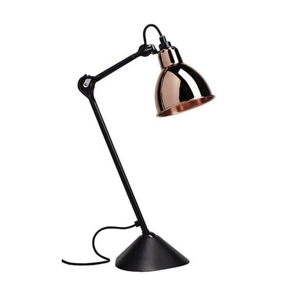 N205 Bordslampa Matt Svart & Koppar
