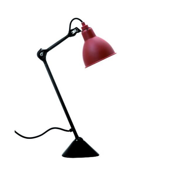 N205 Bordslampa Matt Svart & Matt R&ouml;d