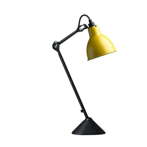 N205 Bordslampa Matt Svart & Matt Gul