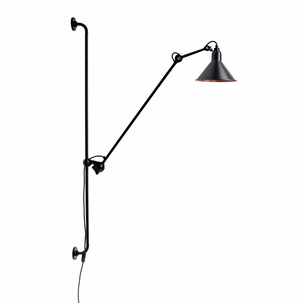 Matt V&auml;gglampa Matt/Svart/Koppar