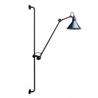 N214 Vegglampe Matt Sort & Matt Blå
