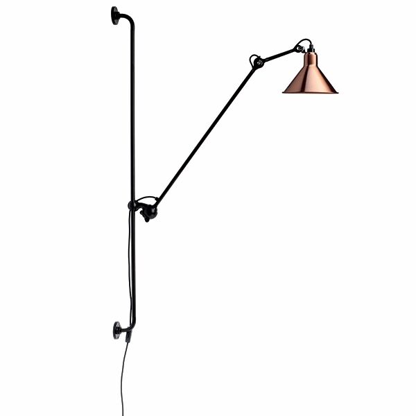 N214 V&auml;gglampa Matt Svart/ Koppar