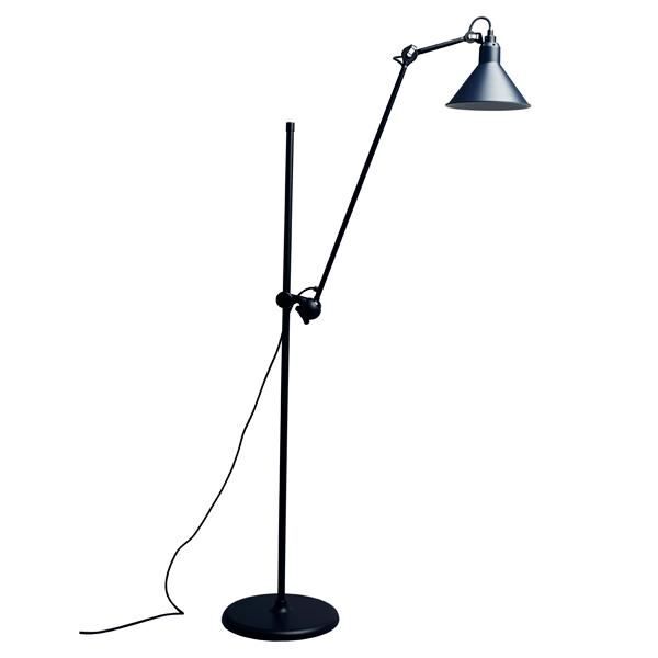 N215 Golvlampa Matt Svart & Matt Bl&aring;