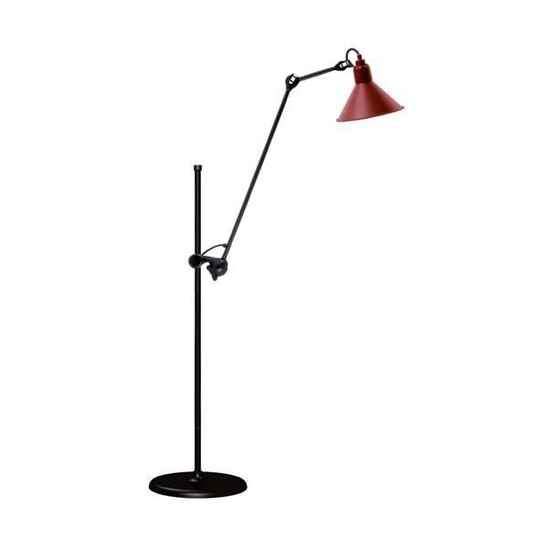 N215 Golvlampa Matt Svart & Matt R&ouml;d