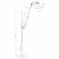 N215 Floor Lamp Matt Black & Matt Yellow