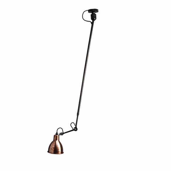 N302 Taklampa Matt Svart & R&aring; Koppar