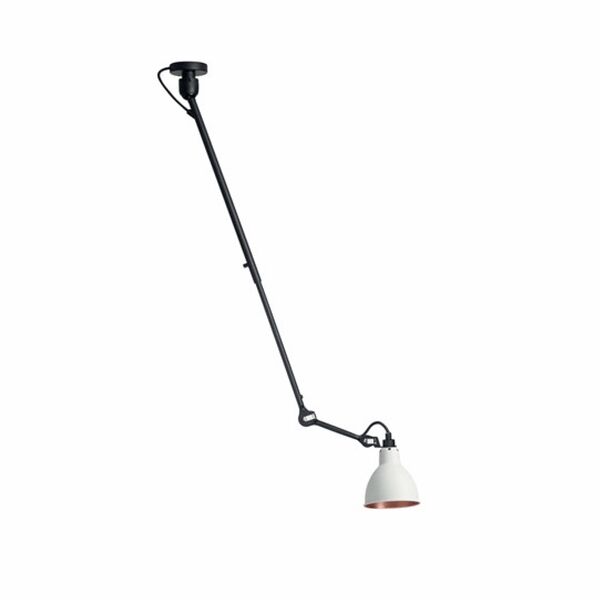 N302 Taklampa Matt Svart och Vit/ Koppar