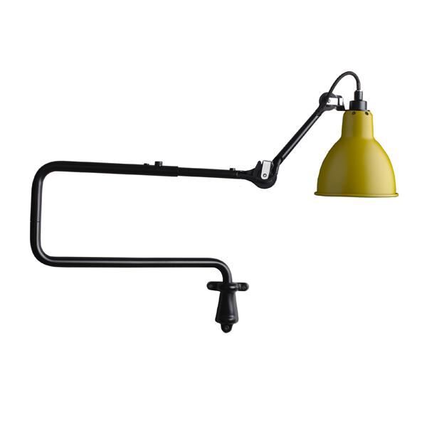 N303 V&auml;gglampa Matt Svart & Gul