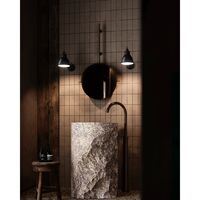 N304 Wall Lamp Matt Black Hardwired