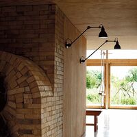 Lampada Applique N304 L40 Nero/Rame Grezzo Cablato